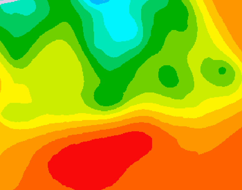 GDPS 500 millibar geopotential height 096 hour forecast chart for Canada based on 2026/07/10 0000Z data