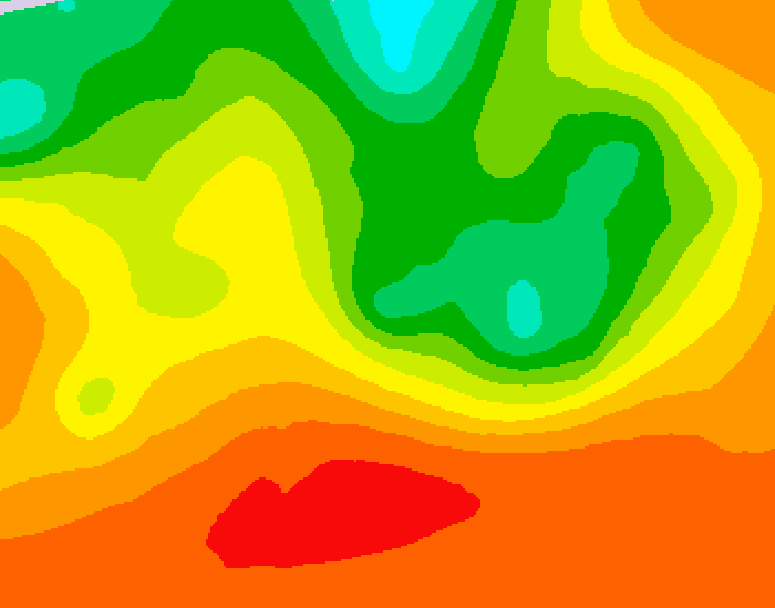 GDPS 500 millibar geopotential height 132 hour forecast chart for Canada based on 2026/07/10 0000Z data