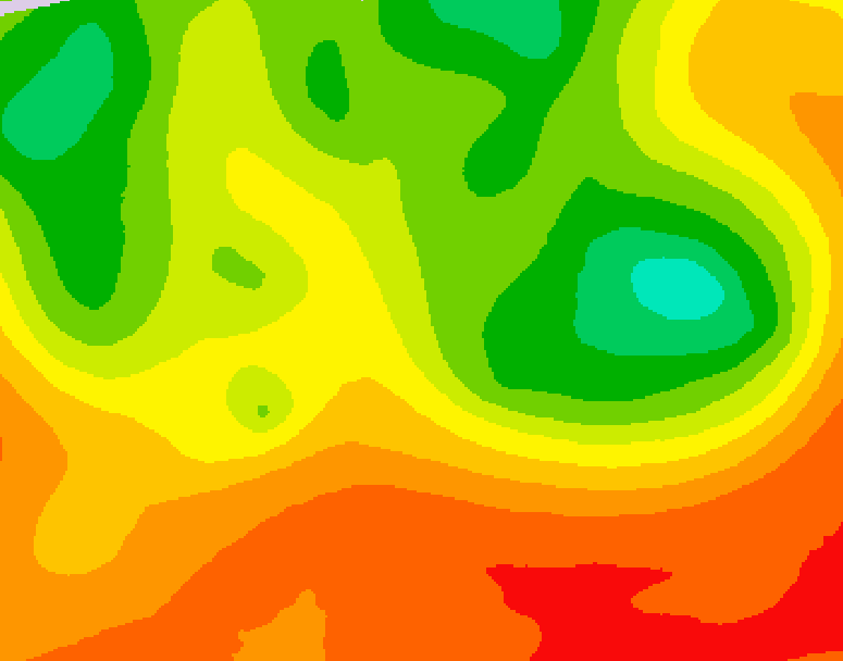 GDPS 500 millibar geopotential height 180 hour forecast chart for Canada based on 2026/07/10 0000Z data
