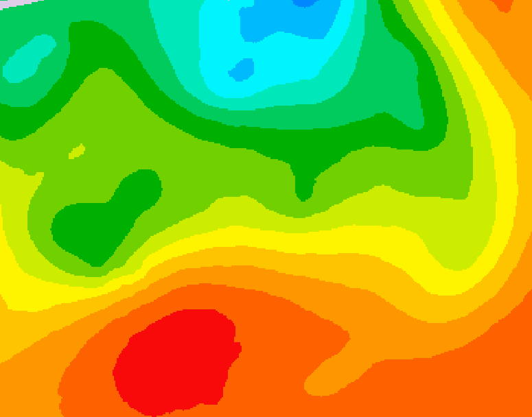 GDPS 500 millibar geopotential height 048 hour forecast chart for Canada based on 2026/07/10 1200Z data