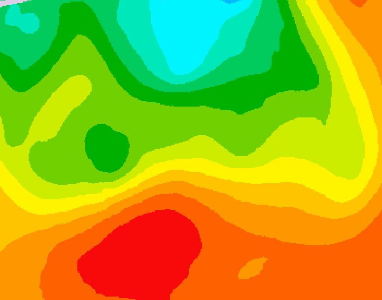 GDPS 500 millibar geopotential height 060 hour forecast chart for Canada based on 2026/07/10 1200Z data