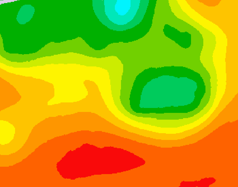 GDPS 500 millibar geopotential height 132 hour forecast chart for Canada based on 2026/07/10 1200Z data