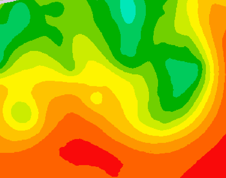 GDPS 500 millibar geopotential height 180 hour forecast chart for Canada based on 2026/07/10 1200Z data