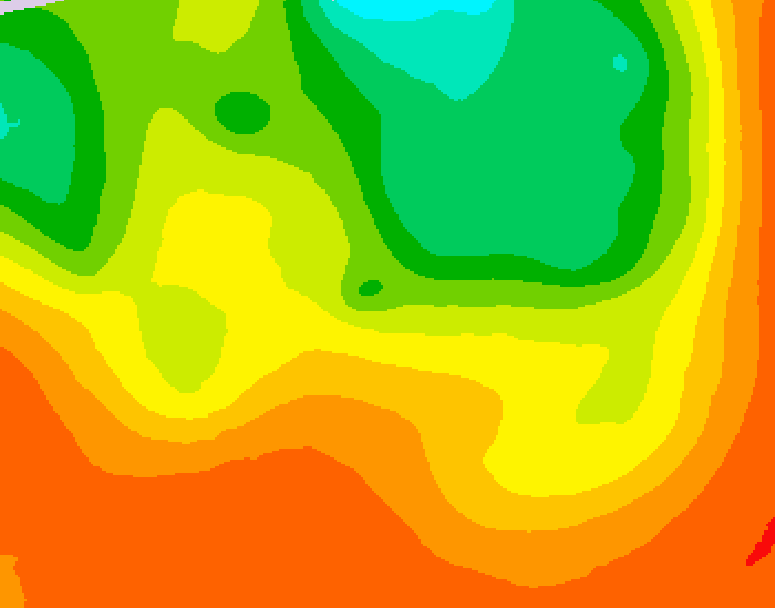 GDPS 500 millibar geopotential height 216 hour forecast chart for Canada based on 2026/07/10 1200Z data