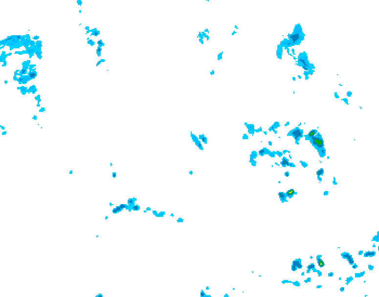 GDPS precipitation 132 hour forecast chart for Canada based on 2026/07/10 0000Z data
