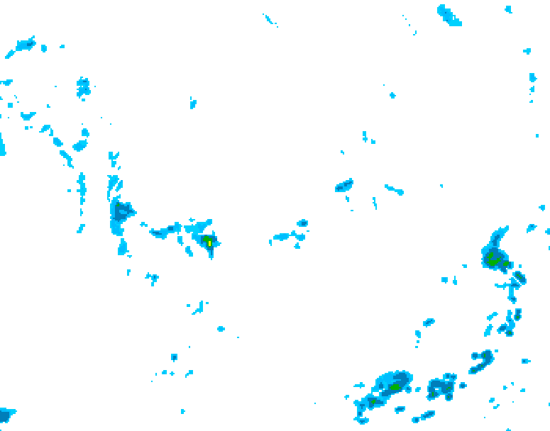 GDPS precipitation 222 hour forecast chart for Canada based on 2026/07/10 1200Z data