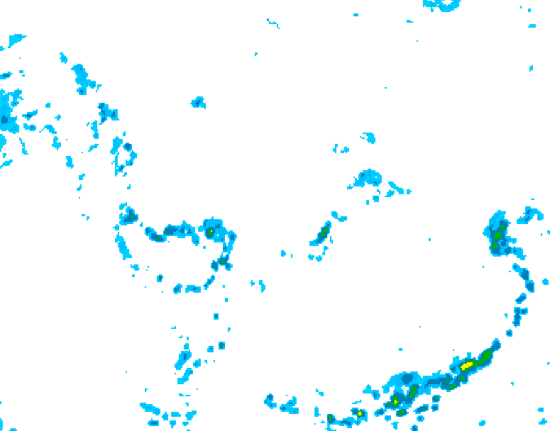 GDPS precipitation 228 hour forecast chart for Canada based on 2026/07/10 1200Z data