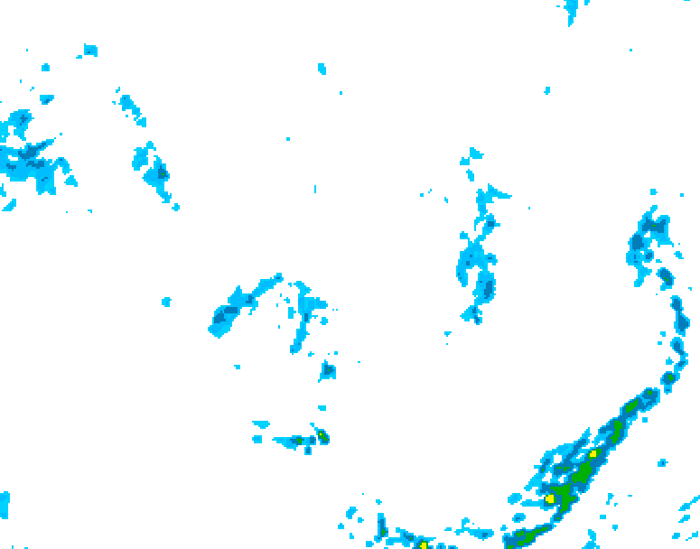 GDPS precipitation 240 hour forecast chart for Canada based on 2026/07/10 1200Z data