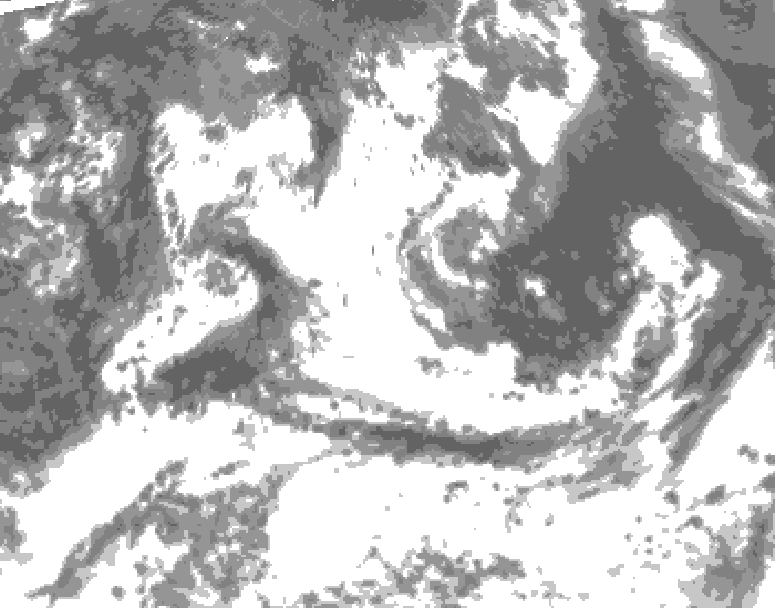 GDPS total cloud 168 hour forecast chart for Canada based on 2026/07/10 0000Z data