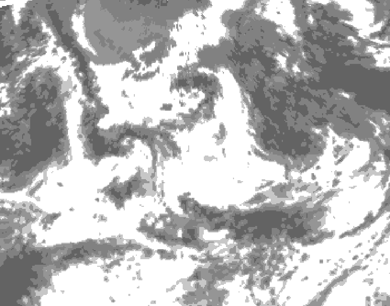 GDPS total cloud 234 hour forecast chart for Canada based on 2026/07/10 0000Z data