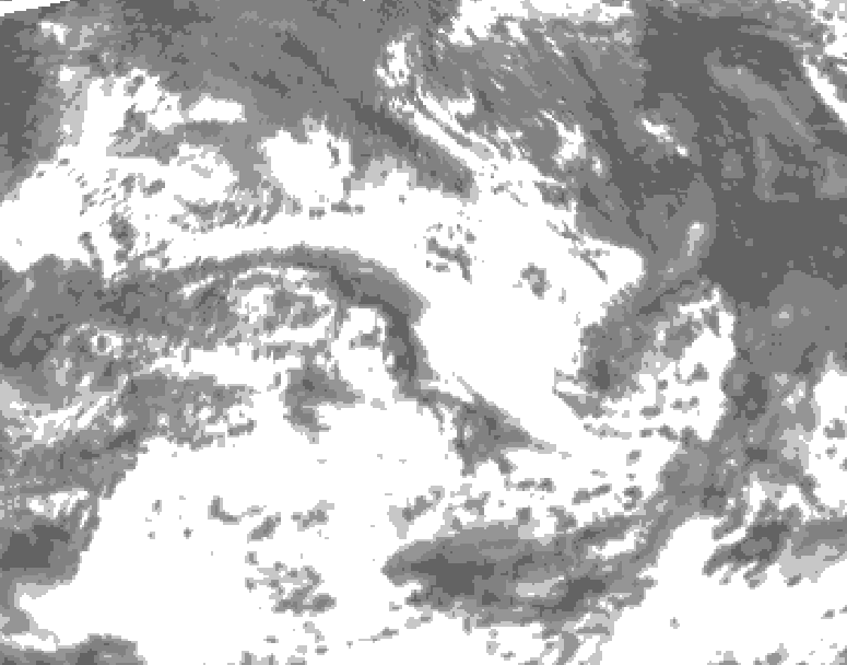 GDPS total cloud 012 hour forecast chart for Canada based on 2026/07/10 1200Z data