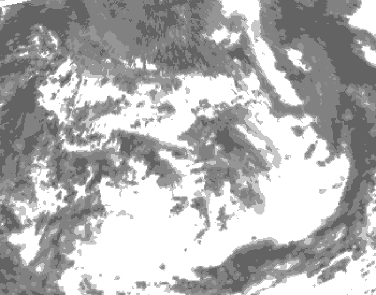 GDPS total cloud 048 hour forecast chart for Canada based on 2026/07/10 1200Z data