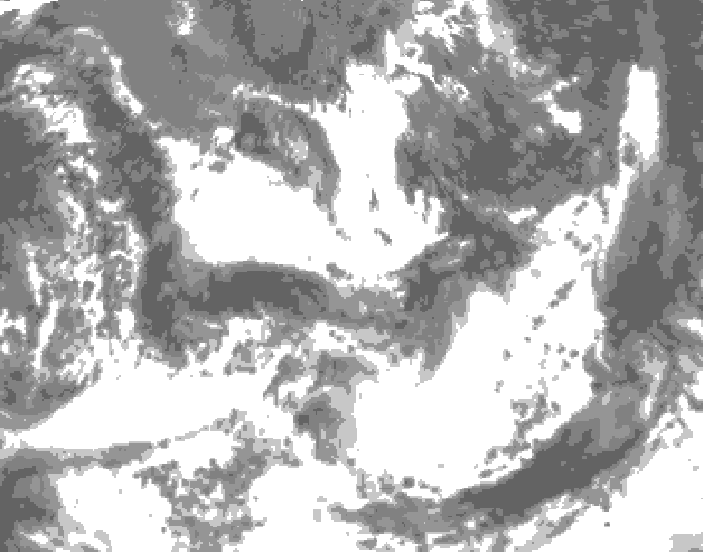 GDPS total cloud 228 hour forecast chart for Canada based on 2026/07/10 1200Z data