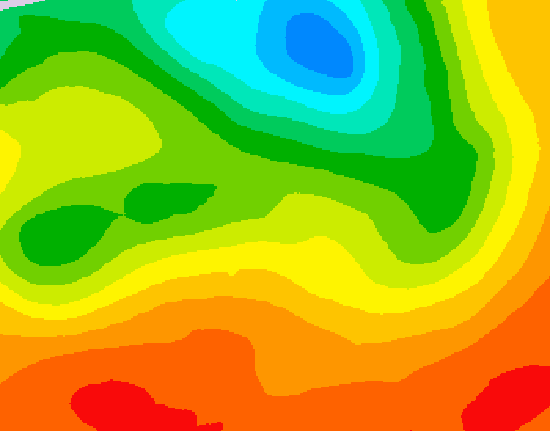 GDPS 500 millibar geopotential height 006 hour forecast chart for Canada based on 2026/07/11 0000Z data