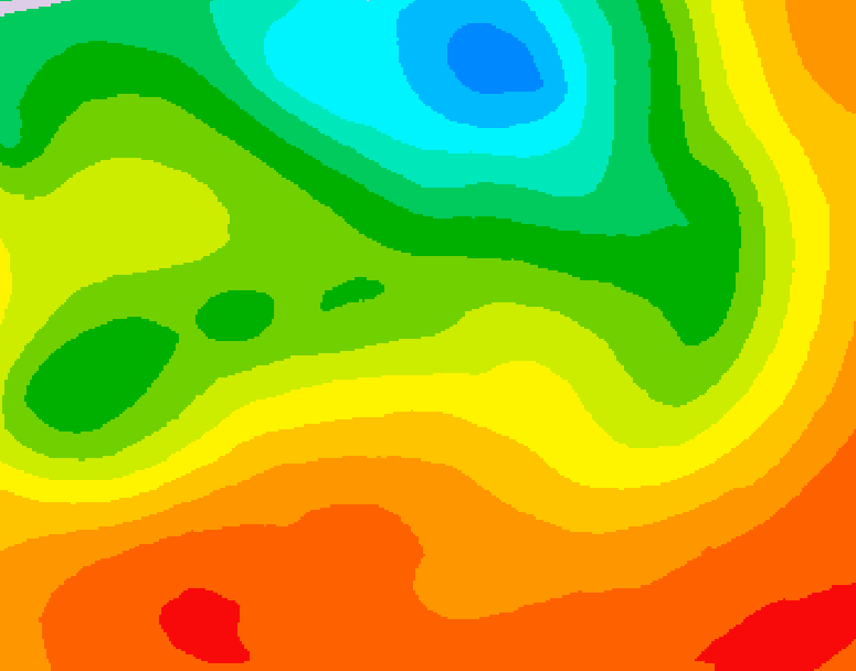 GDPS 500 millibar geopotential height 012 hour forecast chart for Canada based on 2026/07/11 0000Z data