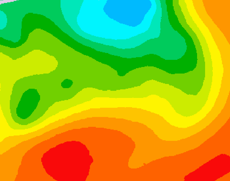 GDPS 500 millibar geopotential height 024 hour forecast chart for Canada based on 2026/07/11 0000Z data