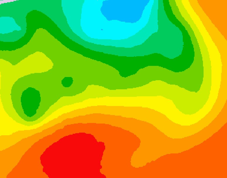 GDPS 500 millibar geopotential height 030 hour forecast chart for Canada based on 2026/07/11 0000Z data