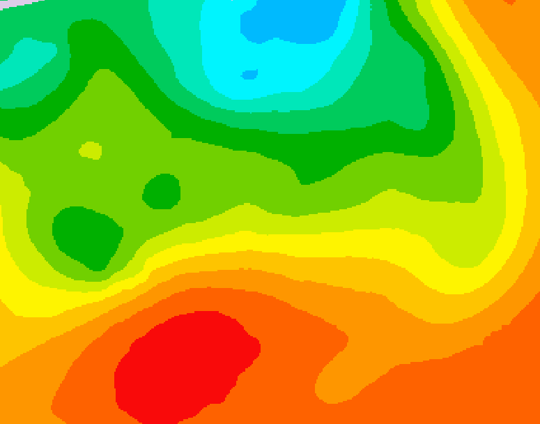 GDPS 500 millibar geopotential height 036 hour forecast chart for Canada based on 2026/07/11 0000Z data