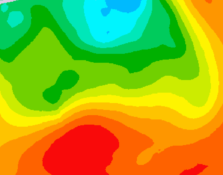 GDPS 500 millibar geopotential height 042 hour forecast chart for Canada based on 2026/07/11 0000Z data