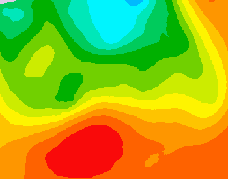 GDPS 500 millibar geopotential height 048 hour forecast chart for Canada based on 2026/07/11 0000Z data