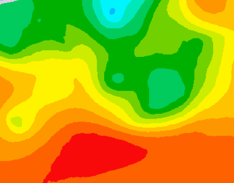 GDPS 500 millibar geopotential height 102 hour forecast chart for Canada based on 2026/07/11 0000Z data