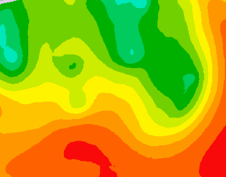 GDPS 500 millibar geopotential height 180 hour forecast chart for Canada based on 2026/07/11 0000Z data