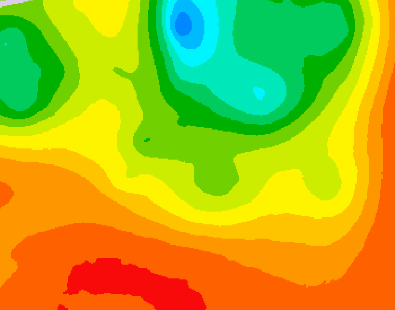 GDPS 500 millibar geopotential height 222 hour forecast chart for Canada based on 2026/07/11 0000Z data