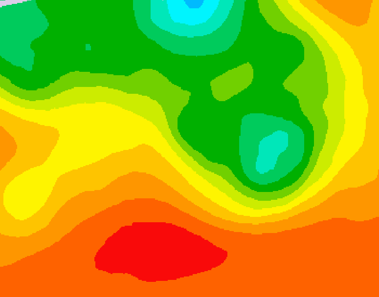 GDPS 500 millibar geopotential height 096 hour forecast chart for Canada based on 2026/07/11 1200Z data
