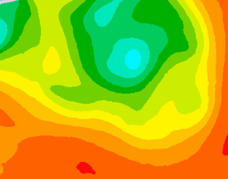 GDPS 500 millibar geopotential height 216 hour forecast chart for Canada based on 2026/07/11 1200Z data