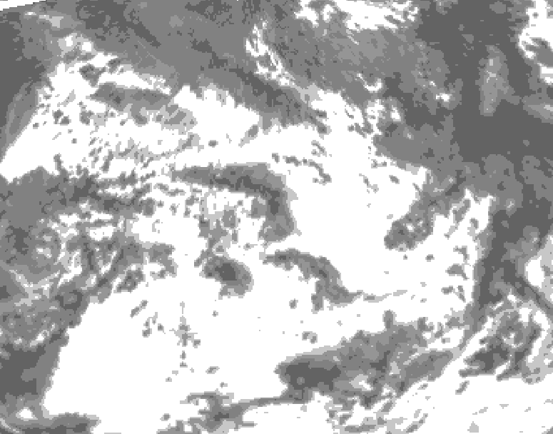 GDPS total cloud 006 hour forecast chart for Canada based on 2026/07/11 0000Z data