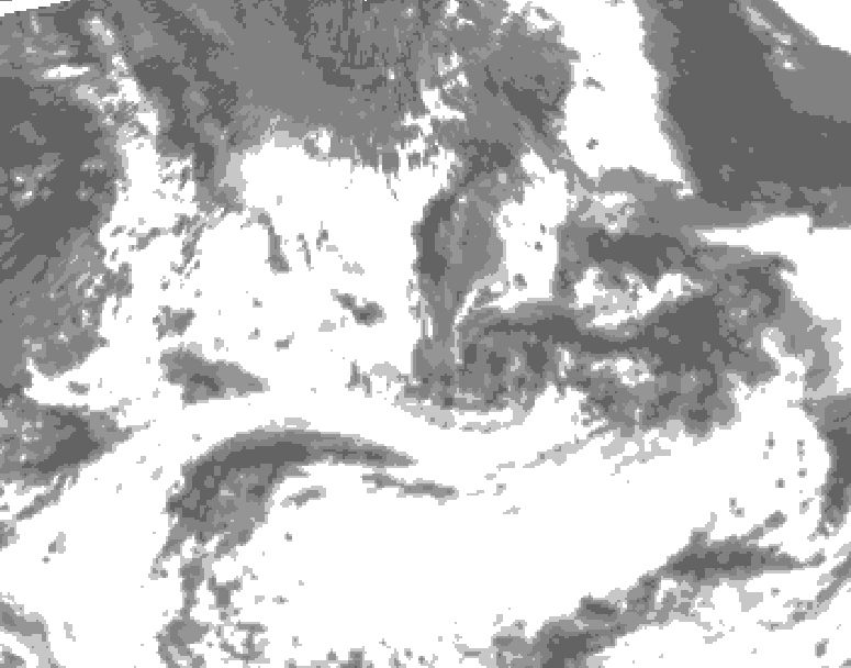 GDPS total cloud 090 hour forecast chart for Canada based on 2026/07/11 0000Z data