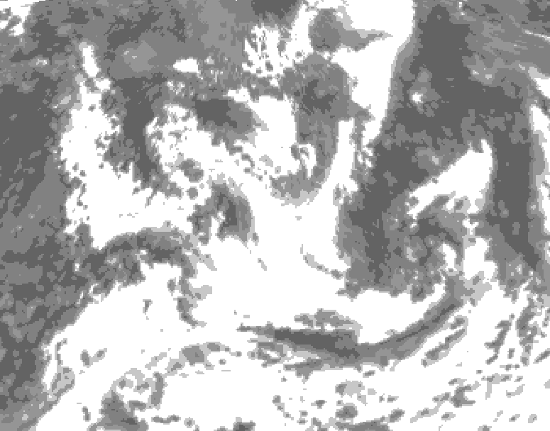 GDPS total cloud 156 hour forecast chart for Canada based on 2026/07/11 0000Z data