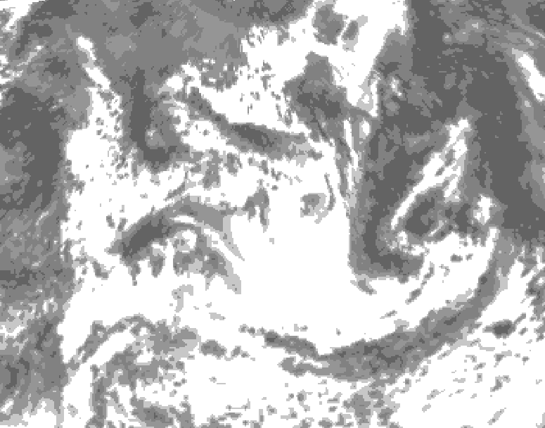 GDPS total cloud 168 hour forecast chart for Canada based on 2026/07/11 0000Z data