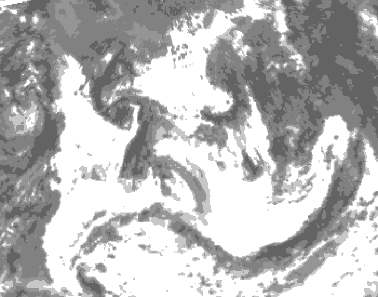 GDPS total cloud 186 hour forecast chart for Canada based on 2026/07/11 0000Z data