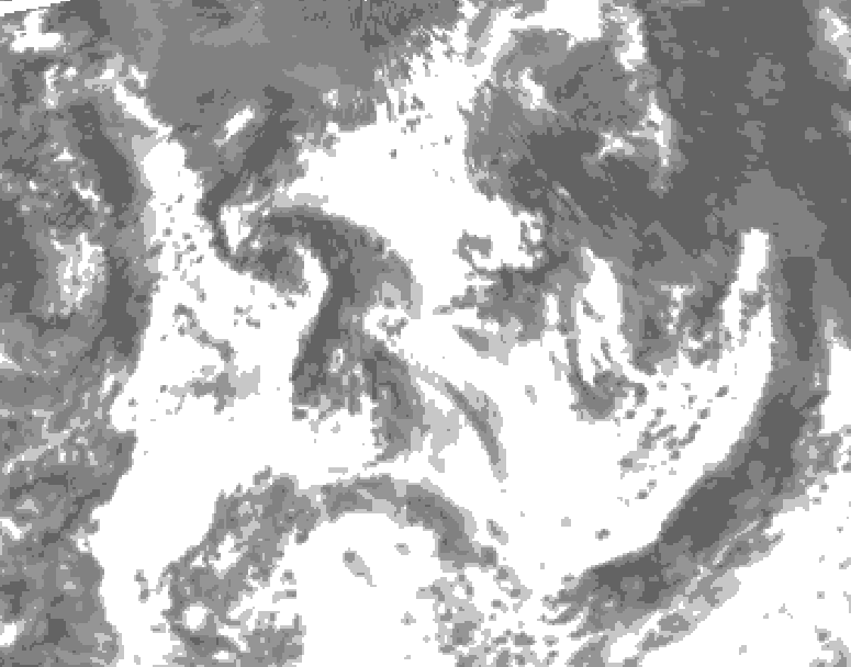 GDPS total cloud 192 hour forecast chart for Canada based on 2026/07/11 0000Z data