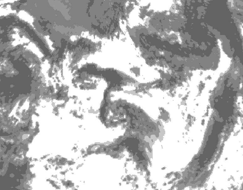 GDPS total cloud 210 hour forecast chart for Canada based on 2026/07/11 0000Z data