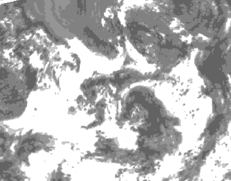 GDPS total cloud 234 hour forecast chart for Canada based on 2026/07/11 0000Z data