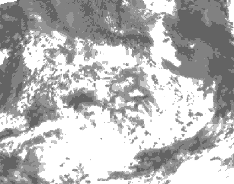 GDPS total cloud 012 hour forecast chart for Canada based on 2026/07/11 1200Z data