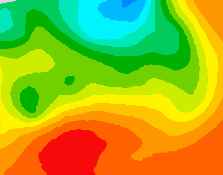 GDPS 500 millibar geopotential height 006 hour forecast chart for Canada based on 2026/07/12 0000Z data