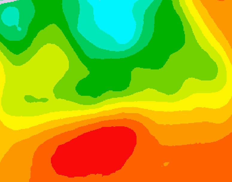 GDPS 500 millibar geopotential height 036 hour forecast chart for Canada based on 2026/07/12 0000Z data