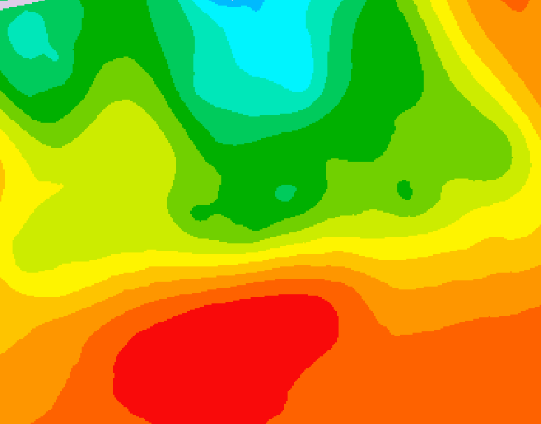 GDPS 500 millibar geopotential height 042 hour forecast chart for Canada based on 2026/07/12 0000Z data