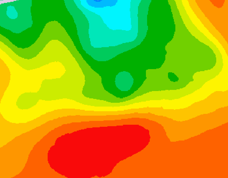 GDPS 500 millibar geopotential height 048 hour forecast chart for Canada based on 2026/07/12 0000Z data