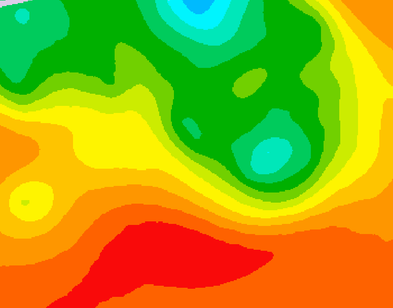GDPS 500 millibar geopotential height 078 hour forecast chart for Canada based on 2026/07/12 0000Z data