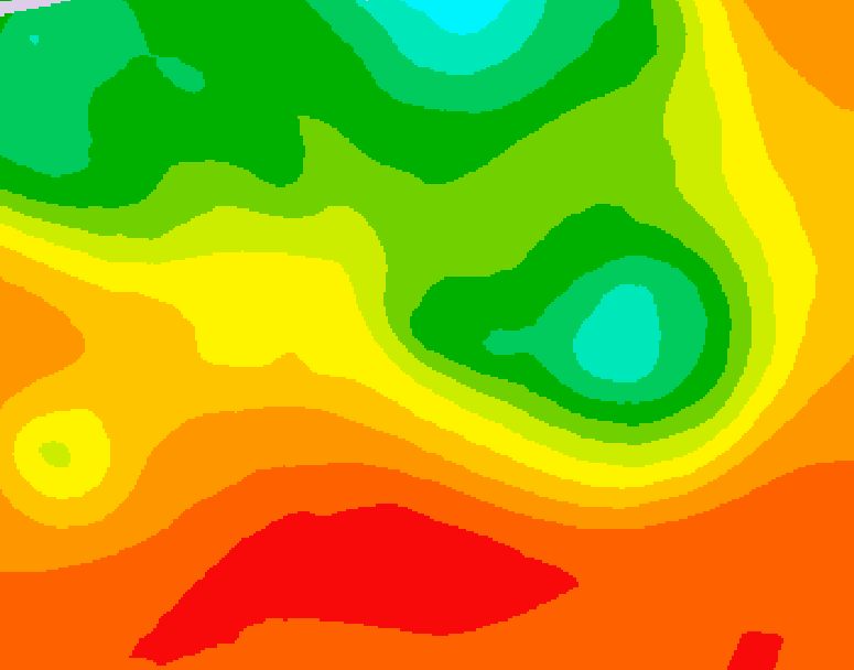 GDPS 500 millibar geopotential height 090 hour forecast chart for Canada based on 2026/07/12 0000Z data