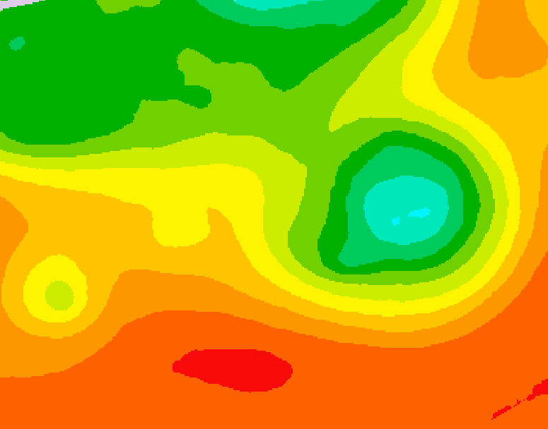 GDPS 500 millibar geopotential height 108 hour forecast chart for Canada based on 2026/07/12 0000Z data