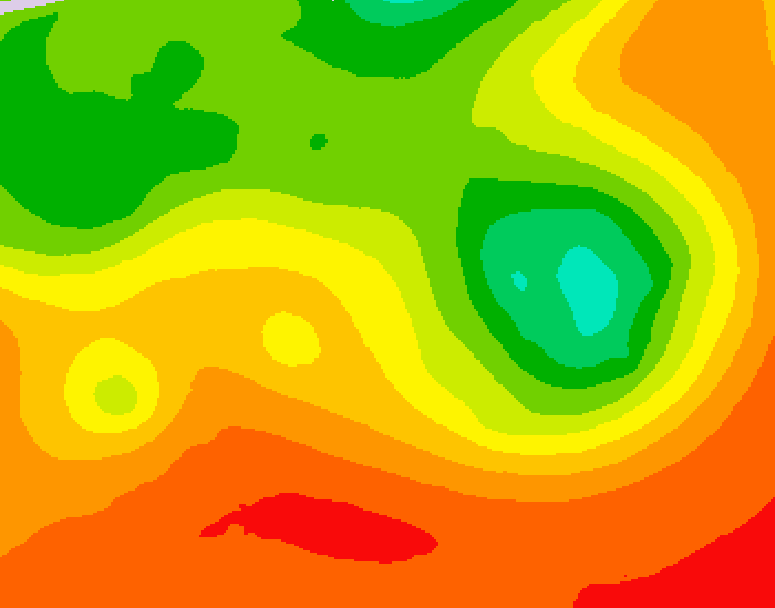 GDPS 500 millibar geopotential height 126 hour forecast chart for Canada based on 2026/07/12 0000Z data