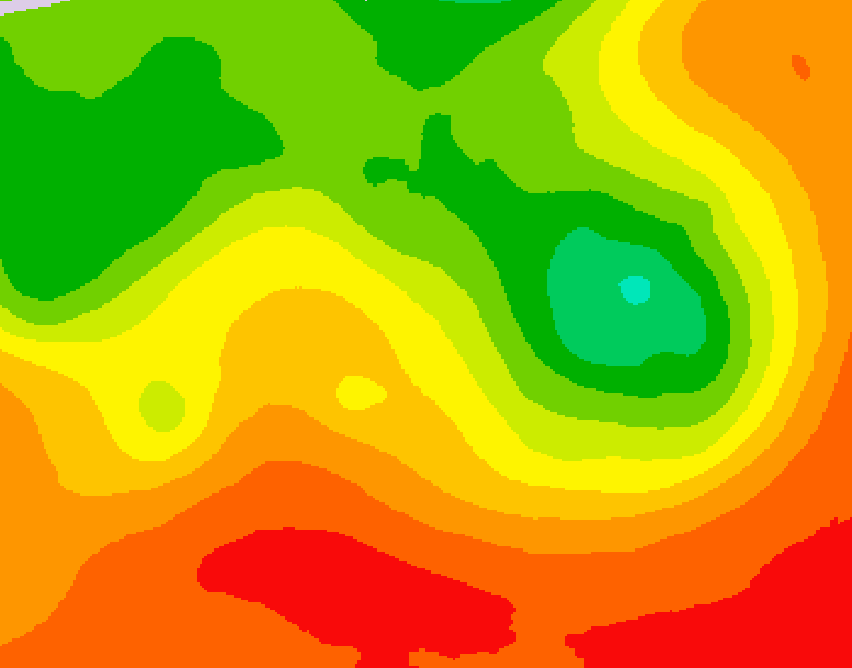 GDPS 500 millibar geopotential height 138 hour forecast chart for Canada based on 2026/07/12 0000Z data
