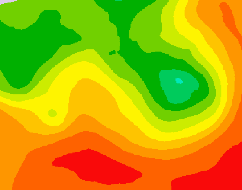 GDPS 500 millibar geopotential height 144 hour forecast chart for Canada based on 2026/07/12 0000Z data