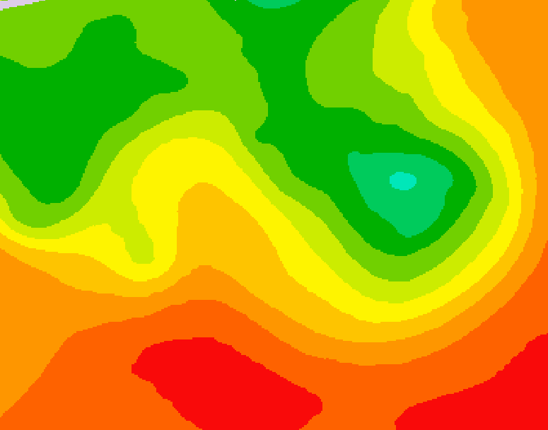 GDPS 500 millibar geopotential height 150 hour forecast chart for Canada based on 2026/07/12 0000Z data