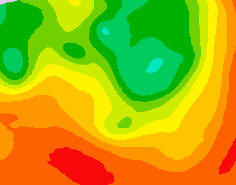 GDPS 500 millibar geopotential height 216 hour forecast chart for Canada based on 2026/07/12 0000Z data